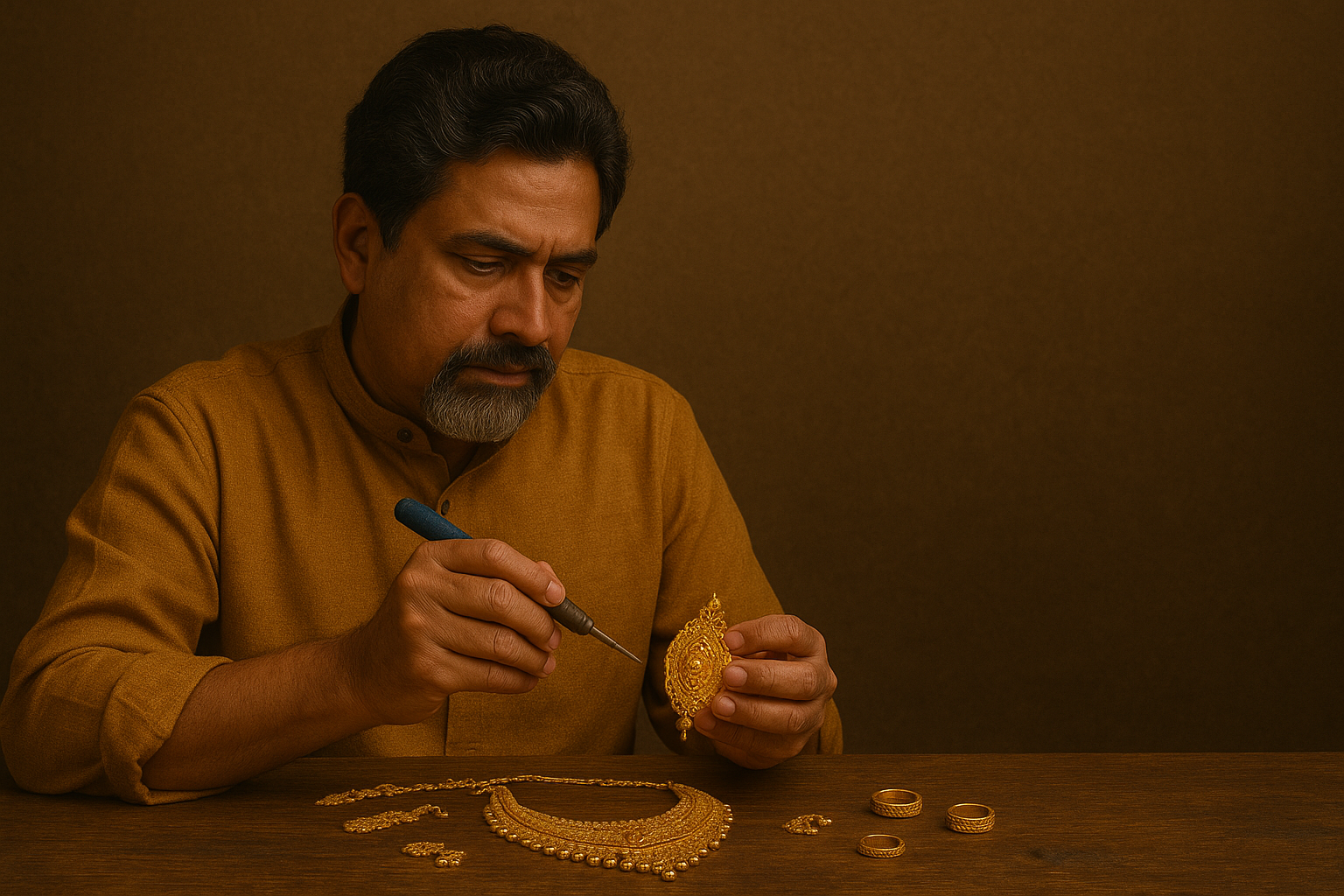 Vintage jewelry workshop